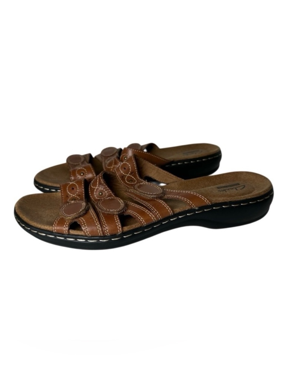 NWOB Clarks Leisa Faye Tan Brown Leather Size 10M
